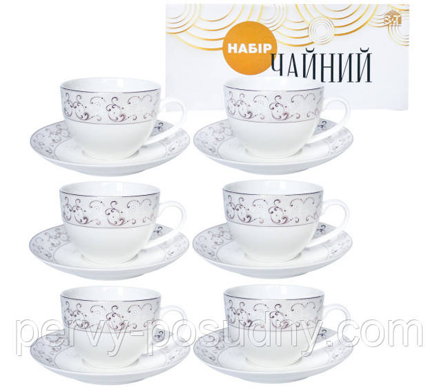 Сервіз чайний 12пр. Констанція (280мл.бл.15см) 1753-2