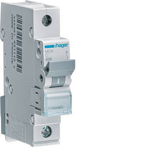 Автоматичний вимикач однополюсний 1P 6A, 6kA, C Hager  MCN106