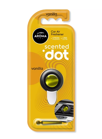 Автомобільний мембранний ароматизатор Aroma Car Scented Dot - Vanilla, фото 1