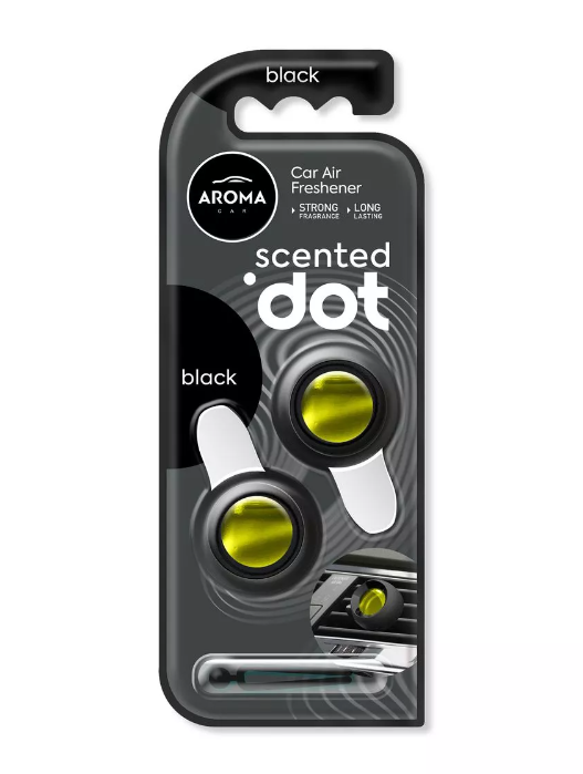 Автомобільний мембранний ароматизатор Aroma Car Scented Dot Double - Black