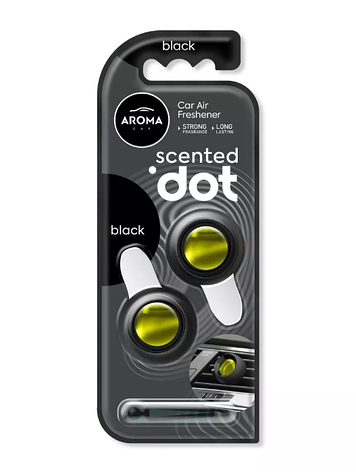 Автомобільний мембранний ароматизатор Aroma Car Scented Dot Double - Black, фото 1
