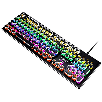 Клавіатура ігрова TWolf дротова з RGB підсвічуванням T75 Blue Switch Black