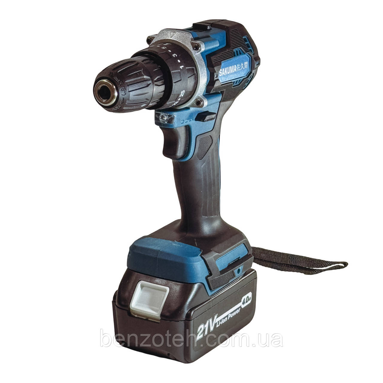 Шуруповерт акумуляторний безщітковий Sakuma BLUE CD5521B SET з 2 АКБ та зарядним пристроєм, фото 1