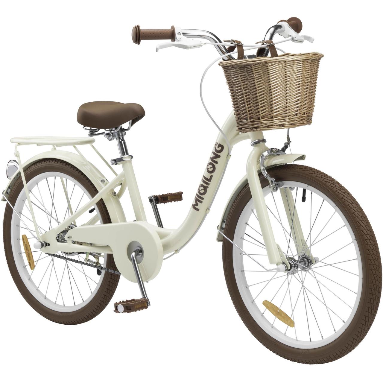 Дитячий велосипед Miqilong LS 20" бежевий [RBB-LS20-BEIGE], фото 1