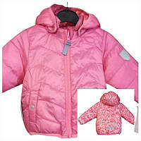 Двостороння легенька демісезонна куртка на дівчинку 68 р (2595808646)