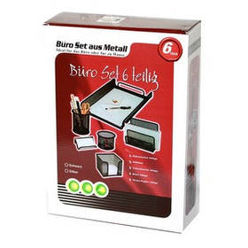 Набір настільний  "сіточка" 6 предметів.Колір чорний