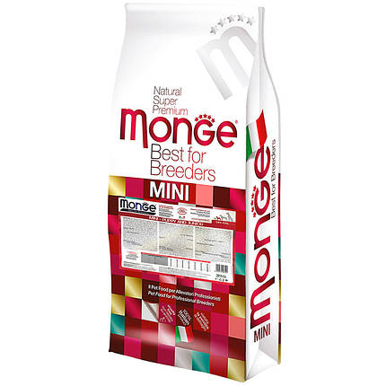 Monge DOG Mini Puppy & Junior Сухий корм з ягням для цуценят та молодих собак дрібніх порід 15кг, фото 1