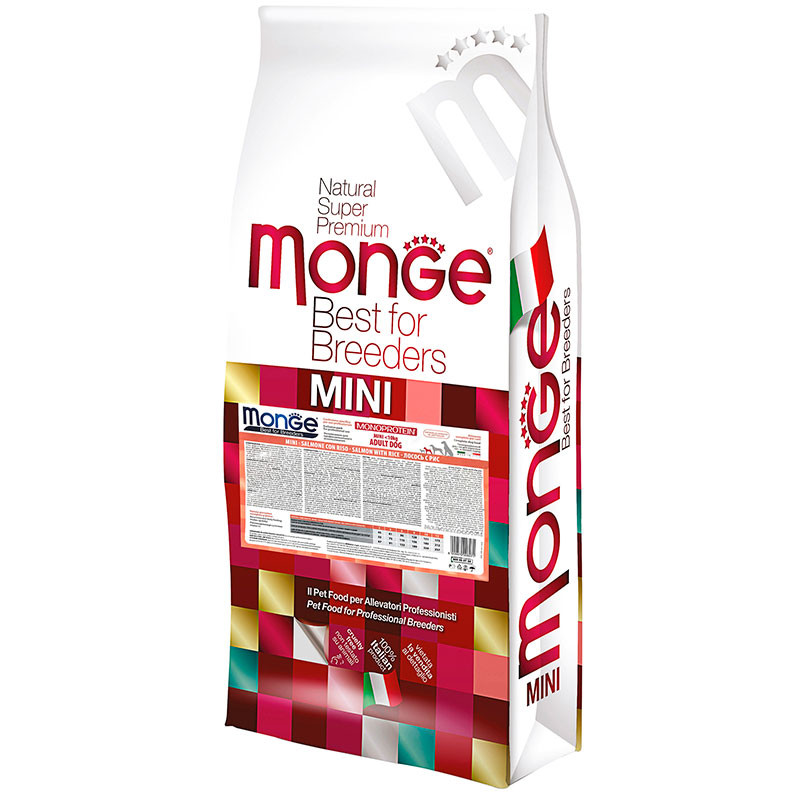 Monge Natural Superpremium All Breeds Adult Сухий корм з лососем і рисом для дорослих собак всіх порід 15кг
