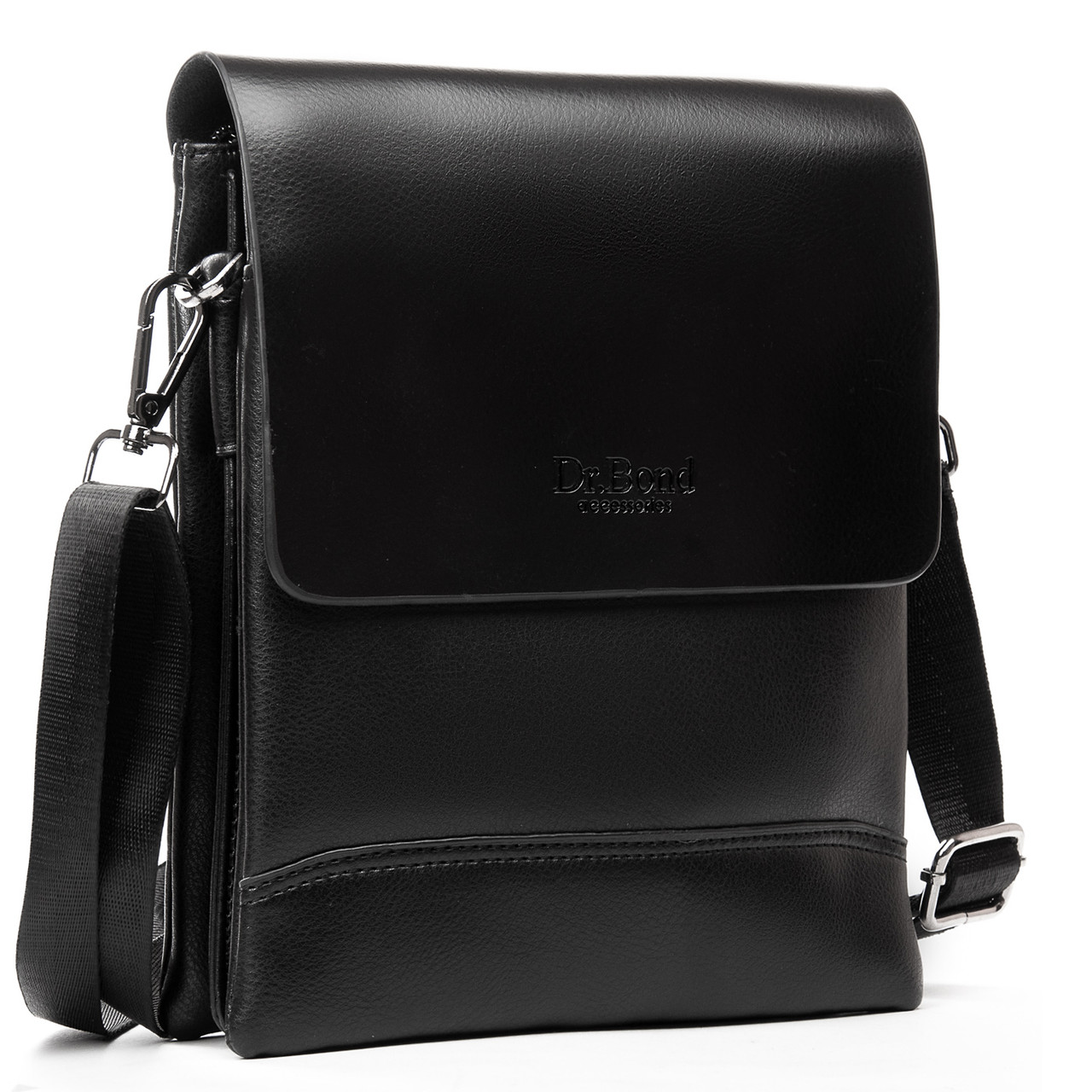 Сумка Чоловіча Планшет-шкіра DR. BOND 335-2 black.Музькі сумки-планшети гуртом і в роздріб в Україні
