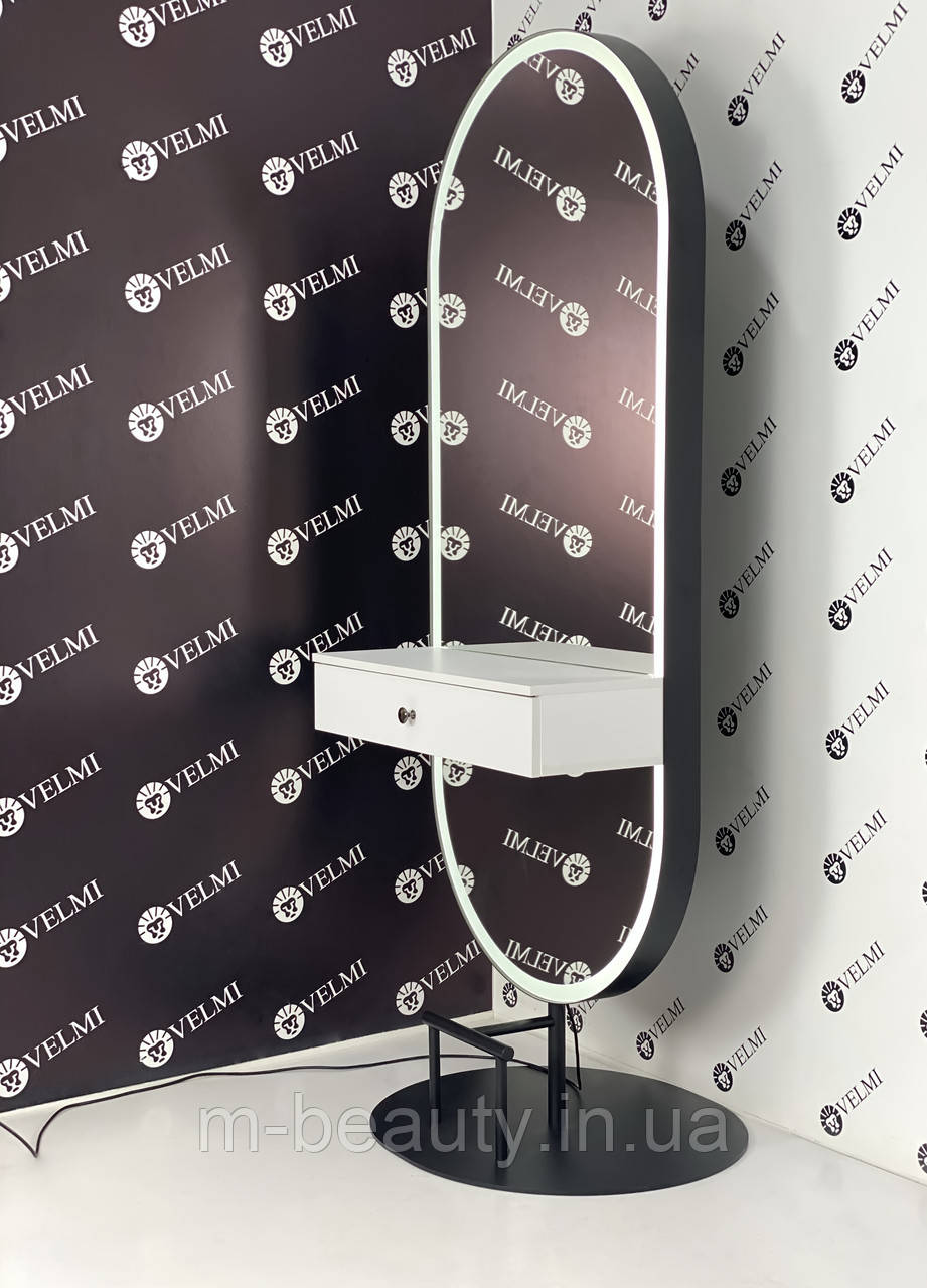 Гримерне дзеркало з підсвічуванням Shine робоче місце майстра для перукарень та салонів краси VM_740, фото 1