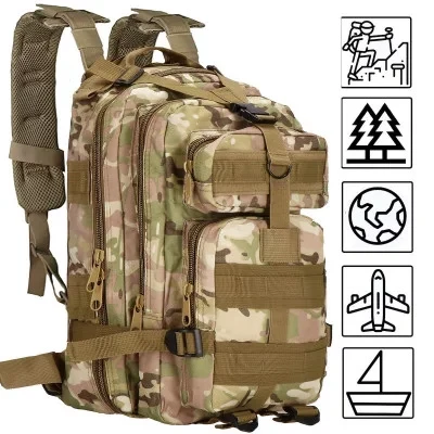 Тактичний військовий рюкзак MOLLE – Ідеальний вибір для фронту та активного відпочинку 30л, фото 1