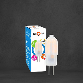 Капсульна LED лампа BIOM G4 2W 220V (пластик) 4500К нейтральний білий, фото 1
