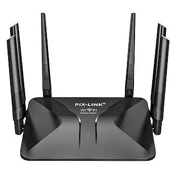 WiFi роутер на 6 антен, 300 Мбіт/с, PIX-LINK LV WR50Q / Роутер модем / Маршрутизатор / Роутер для дому