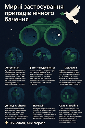 Нічне бачення в руках цивільних: інструмент безпеки чи загроза?