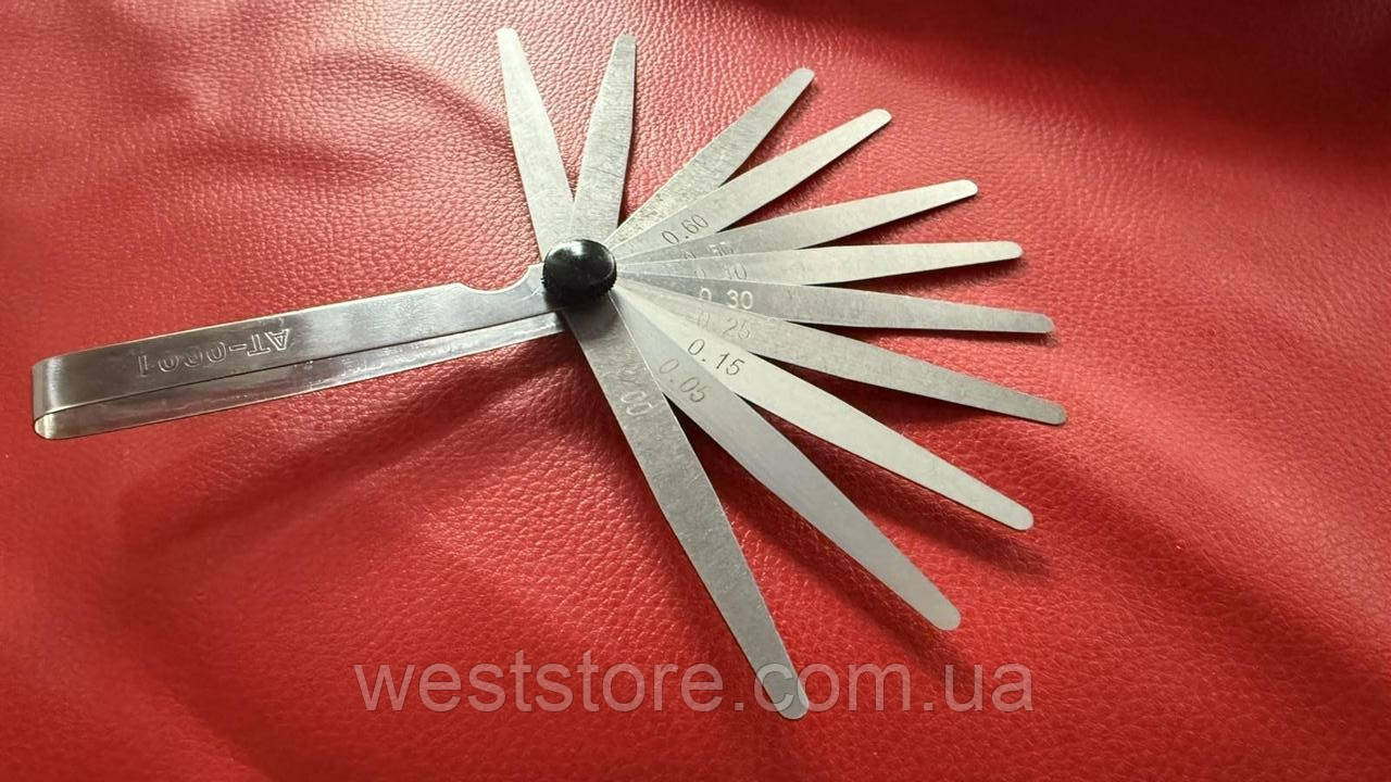 Щуп 0.05–1.0 мм, 13 од. INTERTOOL AT-0001