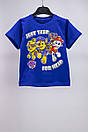 Футболка дитяча з принтом Щенячий патруль для хлопчика стрейч-кулір, фото 3