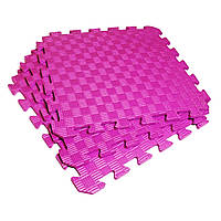 Татамі 50х50х1см Фуксія (килимок-пазл ластівчин хвіст) IZOLON EVA SPORT