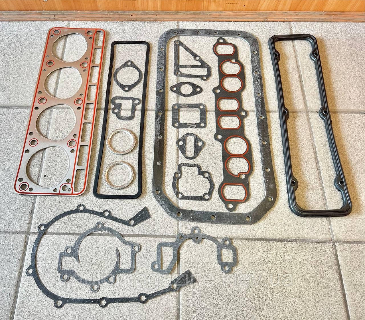 Прокладки двигуна Газель, Соболь, Волга з металевою прокладкою ГБЦ (402-й двигун), фото 1