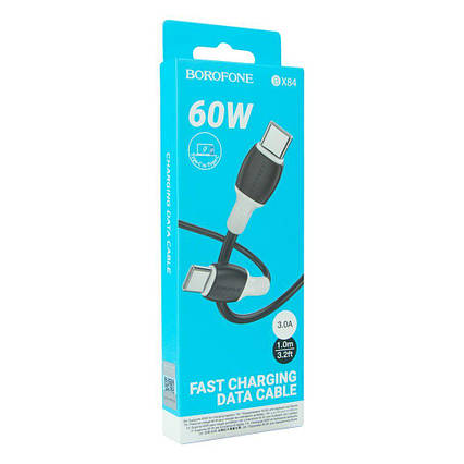 Кабель USB Borofone BX84 Type-C 3A, чорний (BOROFONE BX84)