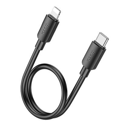 Кабель USB Hoco Hyper PD20W Type-C на Lightning 0.25м чорний (X96)