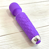 Вібратор Фіолетовий у вигляді мікрофона, Жіночий стимулятор з вібрацією для клітора та вагіни, Інтимні іграшки, фото 9