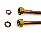 Комплект шлангів М10-1/2"В мідний 60см (0,6м) FLEXY CUPRUM (2шт), фото 3