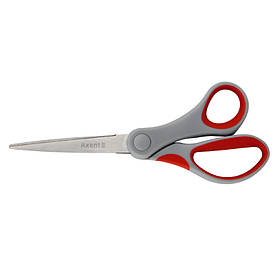 Ножиці Axent Duoton, 18 см, сіро-червоні