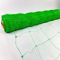 Сітка огіркова Intermas Зелена 1.70 м × 500 м Шпалерна садова сітка Якісна огіркова сітка