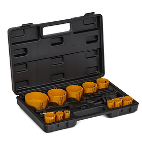 Біметалеві коронки для металу та дерева 19–76 мм, 17 шт Kraft&Dele KD10758 професійний набір коронок