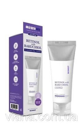 Омолоджуюча очищаюча пінка з ретинолом та бакучиолом Skin627 Retinol With Bakuchiol Cleansing Foam 150 мл