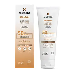 Sesderma Repaskin Light Fluid Fluido Ligero Сонцезахисний Крем Для Обличчя й тела SPF50 200 мл Доставка з ЄС