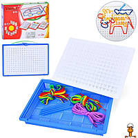 Дитячий набір для творчості шнурувальний планшет вишивка без голки шнурки інструкція віком від 3 років