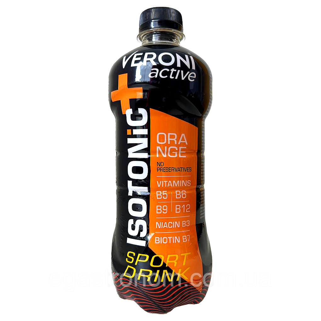 Напій негазований ізотонічний зі смаком апельсину Вероні Veroni aсtive 555ml 12шт/ящ (Код: 00-00017731), фото 1