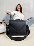 Жіноча сумка 93530 крос-боді чорна, фото 3