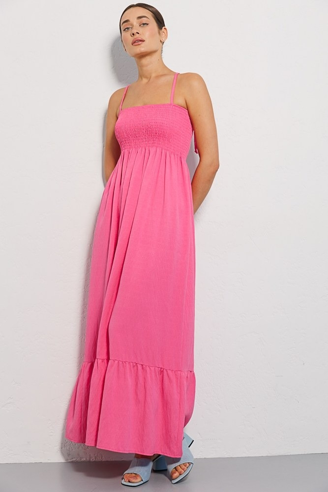 Літній сарафан із гумками на грудях, фото 1