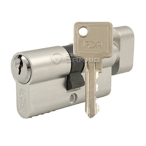 Циліндр RDA 60T (30*30T) вороток матовий хром, Арт.63441