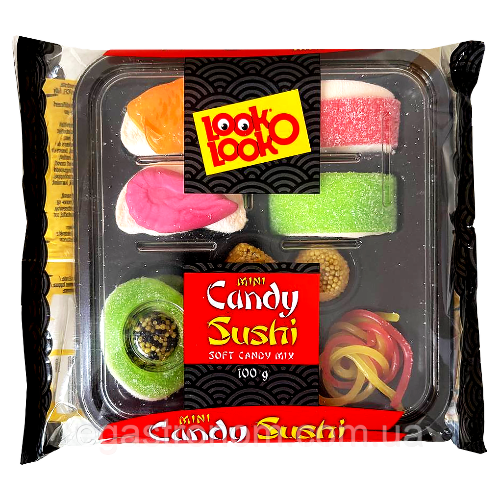 Желейки суші Лук о Лук Look-O-Looke mini candy 100g 12шт/ящ (Код: 00-00017756), фото 1