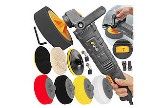 Полірувальна машина majster polska 2600w 800-3200 об/хв ø180 мм mp-0442