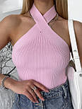Жіночий топ із відкритою спиною та зав'язкою на шиї без рукавів (р. 42-46) 61171293, фото 6