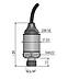 Датчик перетворювач тиску BCT22, 0…250BAR, 4-20mA (2-wire), M14x1.5, кабель 1м, фото 4
