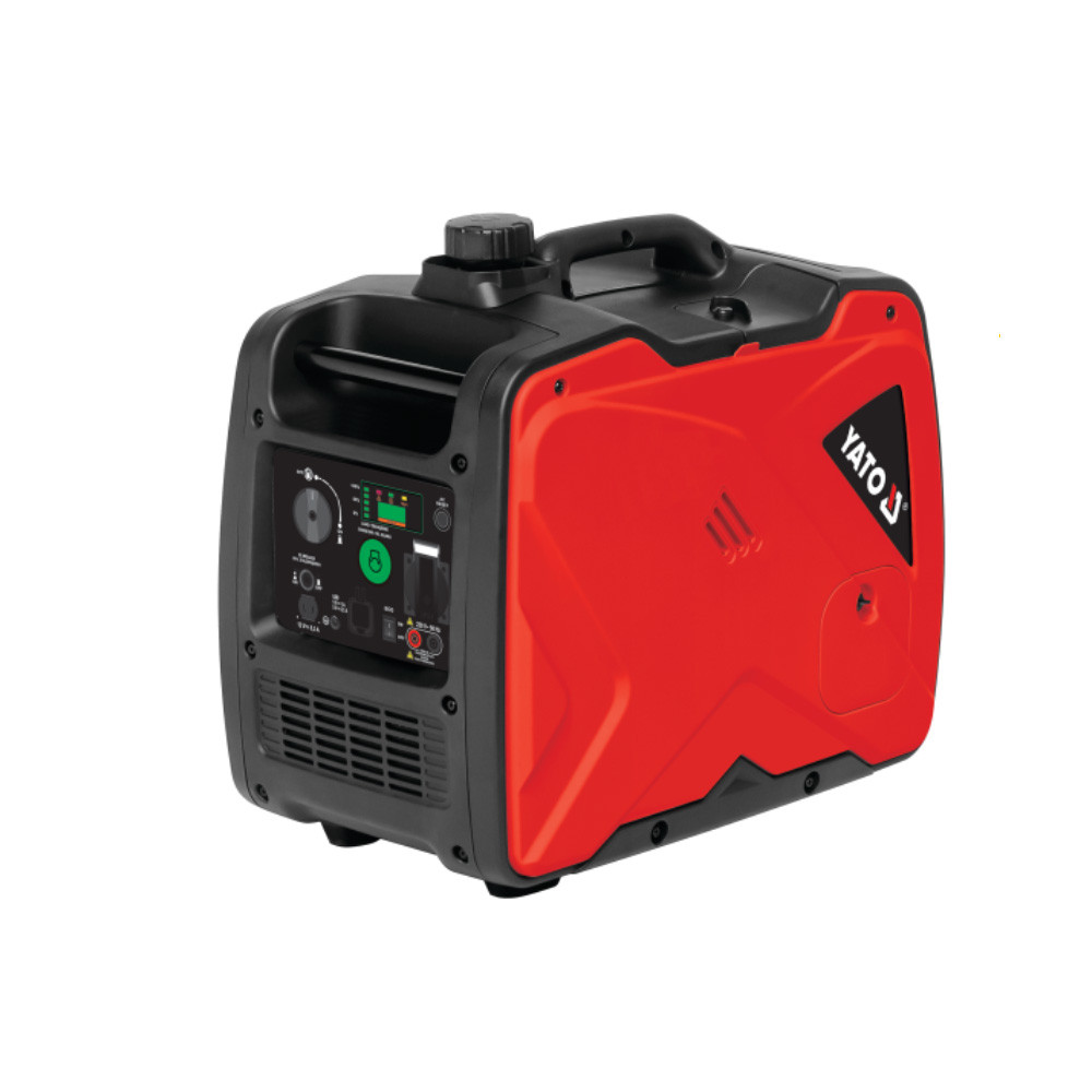 Генератор струму бензиновий інверторний P= 3 кВт (U= 230 В (AC) і 12 В 8,3А (DC)) бак 5,5 л Yato YT-85483, фото 1