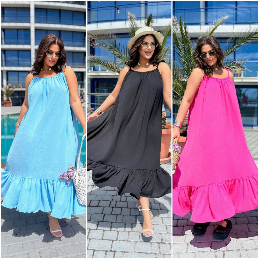 Літній сарафан з натуральної тканини, фото 1