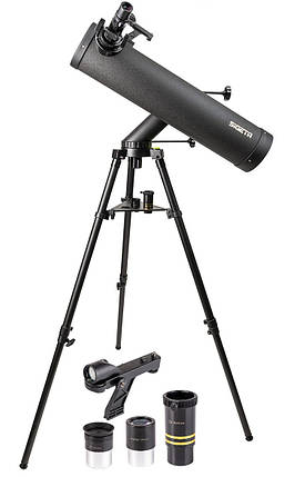 Телескоп Sigeta StarQuest 102/1100 | Рефлектор Ньютон з альт-азимутальним монтуванням для спостережень за Місяцем, планетами, фото 1