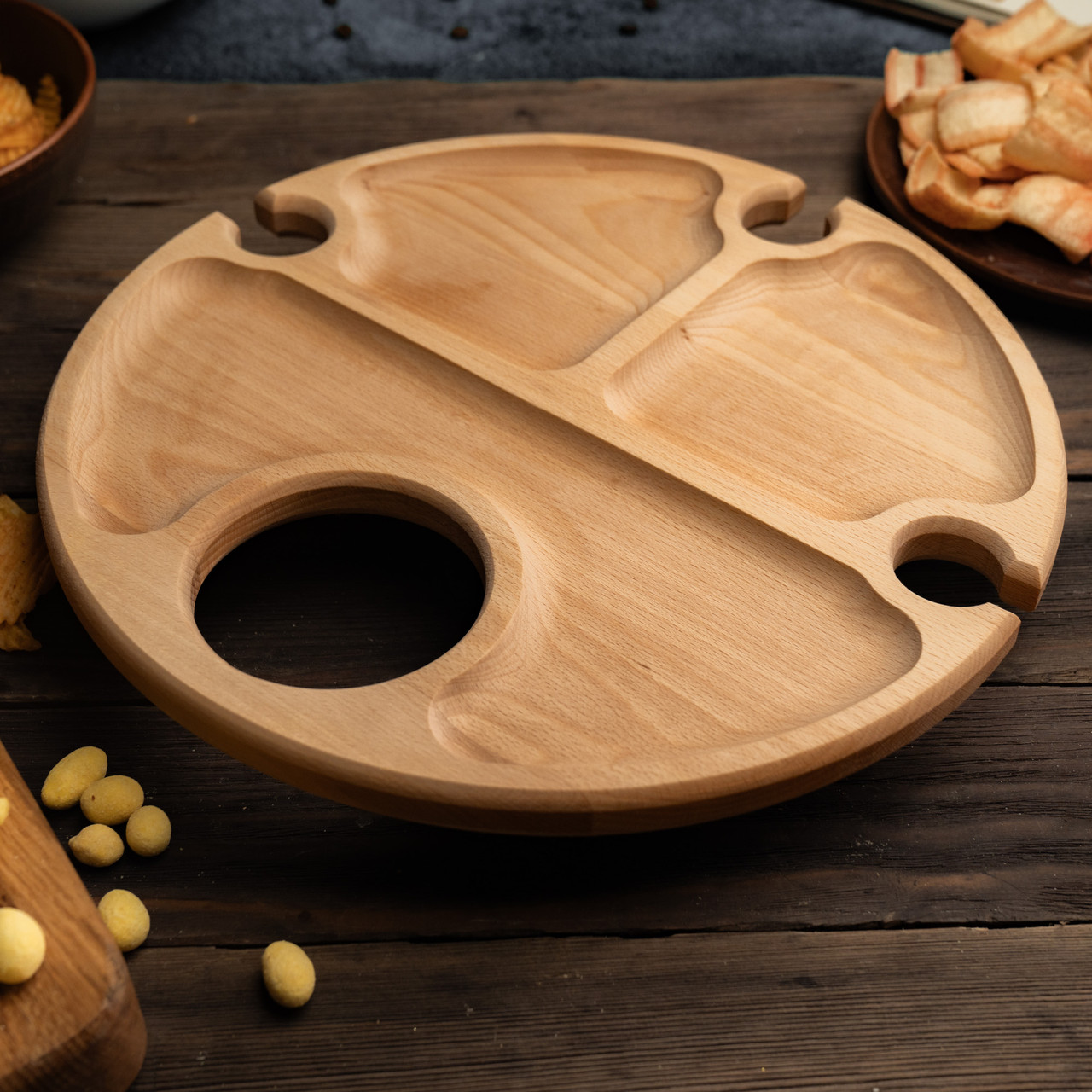 Винний столик з відділами на 3 персони, фото 1