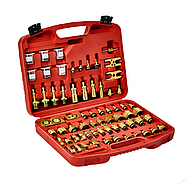 Набір адаптерів KD10063 для промивки автокондиціонерів Kraft&Dele — 78 елементів, фото 2