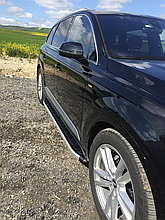Бічні пороги площадки на Audi Q7 2015+ Підніжки Ауді Ку7 Fullmond