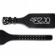 Пояс для важкої атлетики 4FIZJO шкіряний Size M Black (P-5905973404303), фото 4