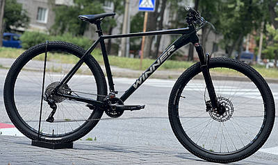 Велосипед гірський спортивний 29" WINNER SOLID-WRX чорний на зріст 180-190 см