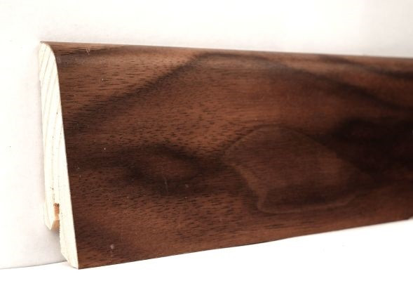 Плінтус дерев'яний шпонований Горіх американський, фото 1