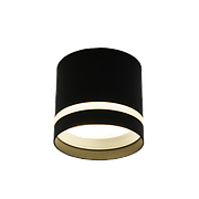 Чорний накладний світильник  LUMINARIA GUSTA GX53 82x70 BLACK